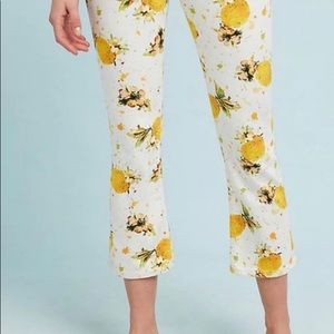 🍋Anthropologie Lemon Print Pants NEW 🍋